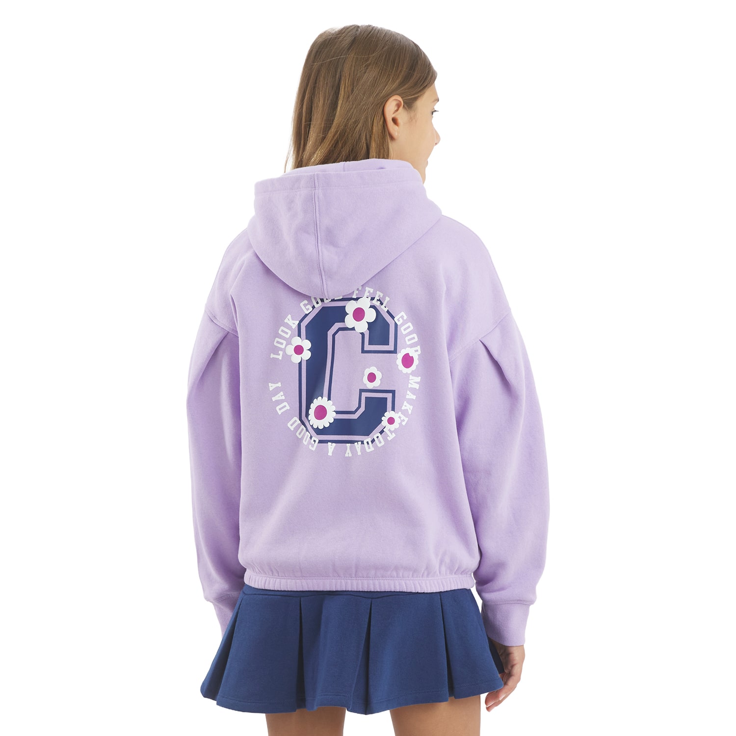 Champion Big Kid Girls Long Sleeve Fleece Zipper Active Hoodie
