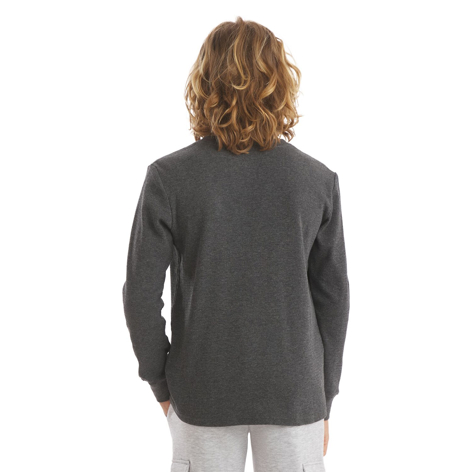 Champion Big Kid Boys Crew Neck Short Sleeve Classic Fit Thermal Top