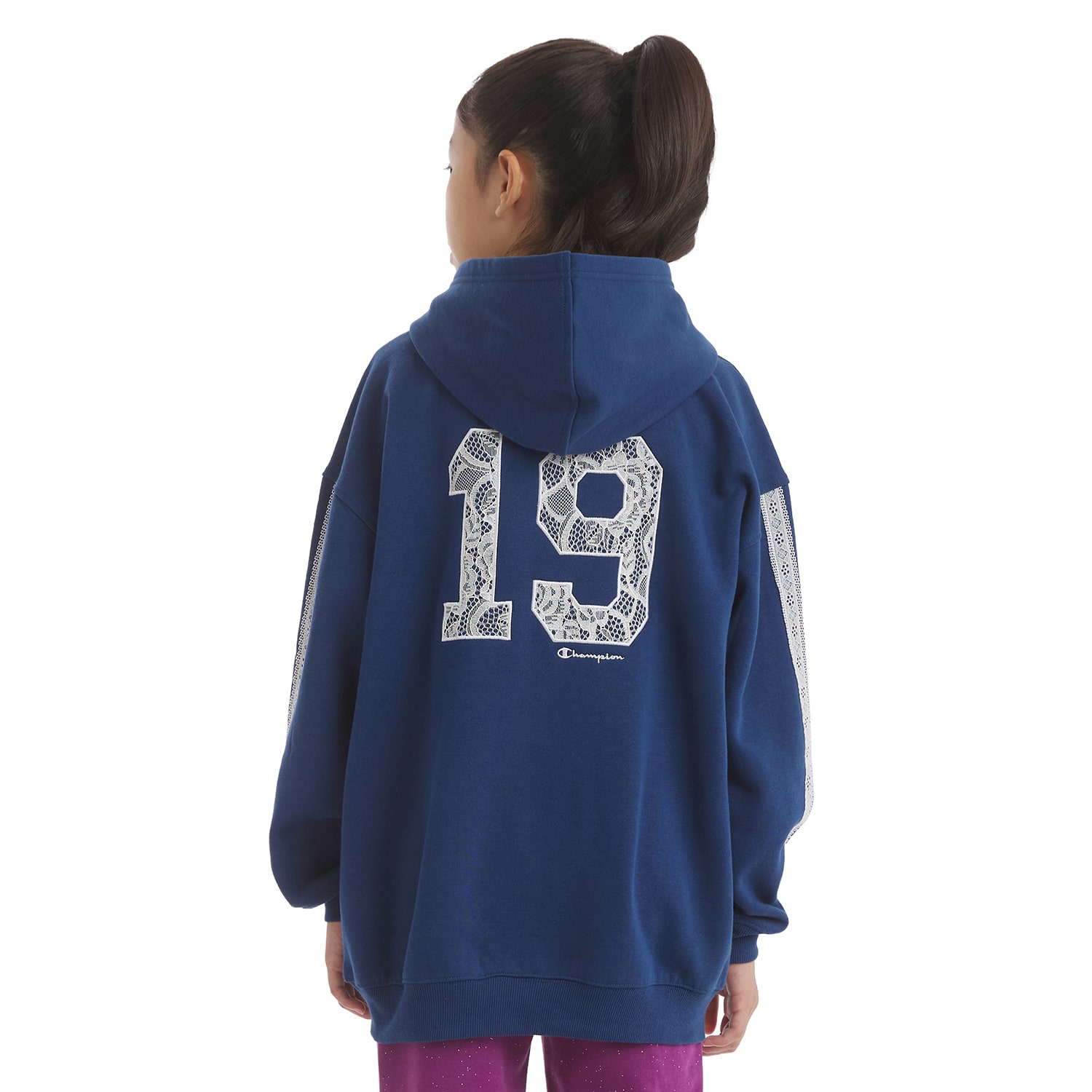 Champion Big Kid Girls Long Sleeve Fleece Zipper Active Hoodie