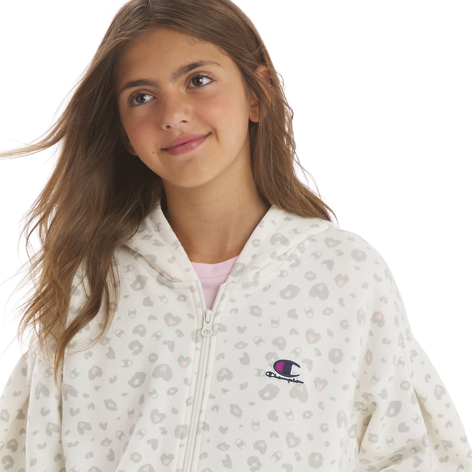 Champion Big Kid Girls Long Sleeve Fleece Active Hoodie