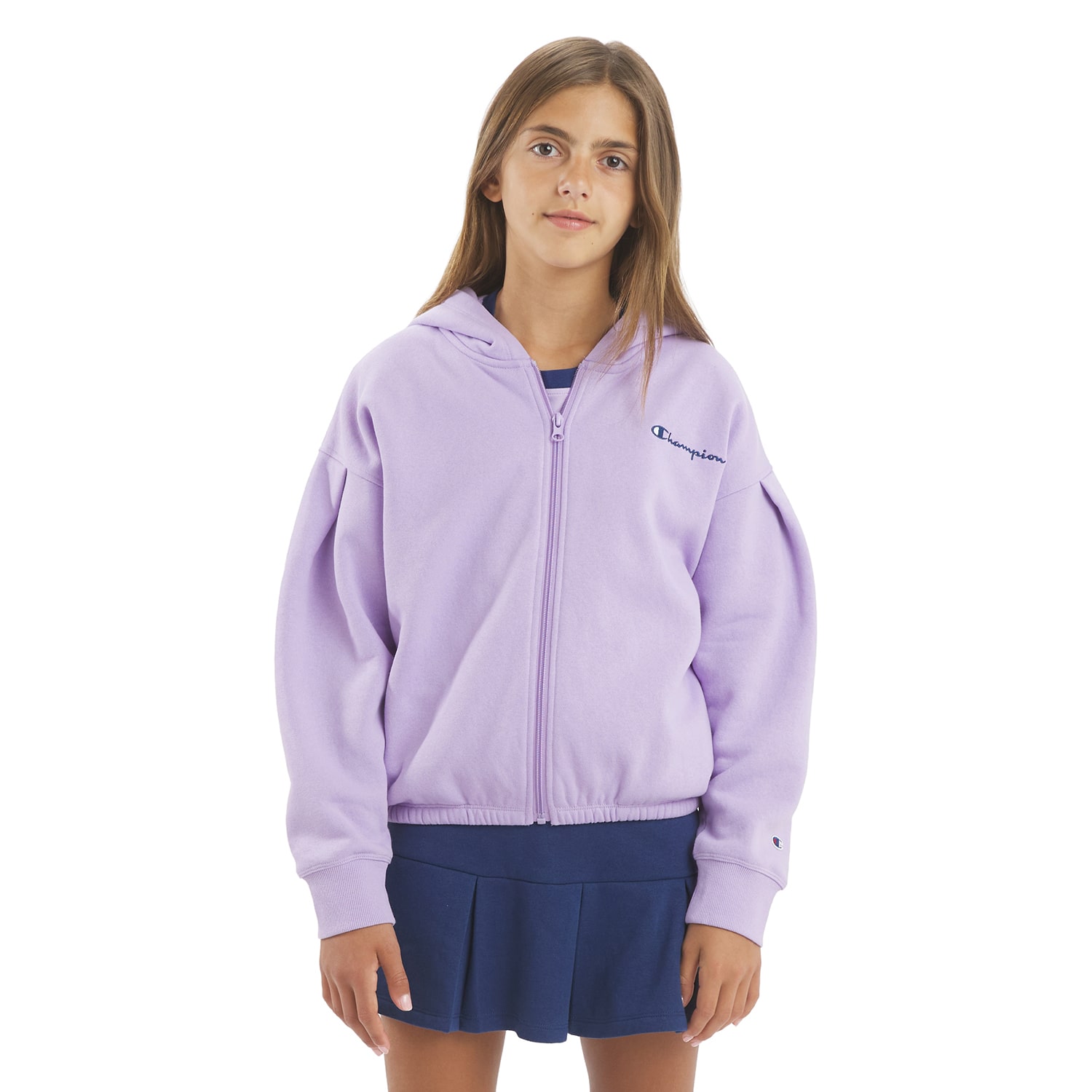 Champion Big Kid Girls Long Sleeve Fleece Zipper Active Hoodie