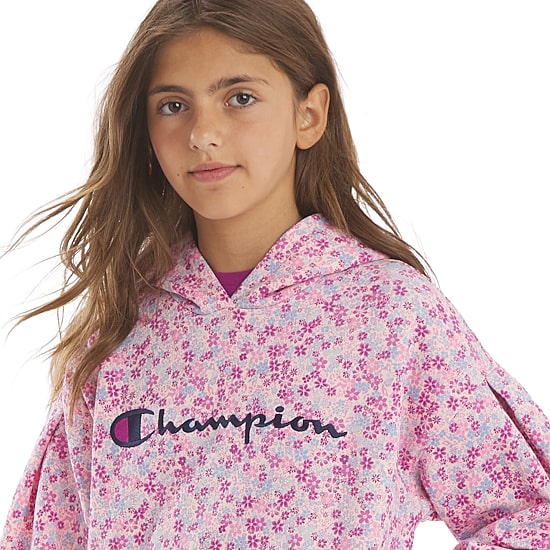Champion Big Kid Girls Long Sleeve Fleece Active Hoodie