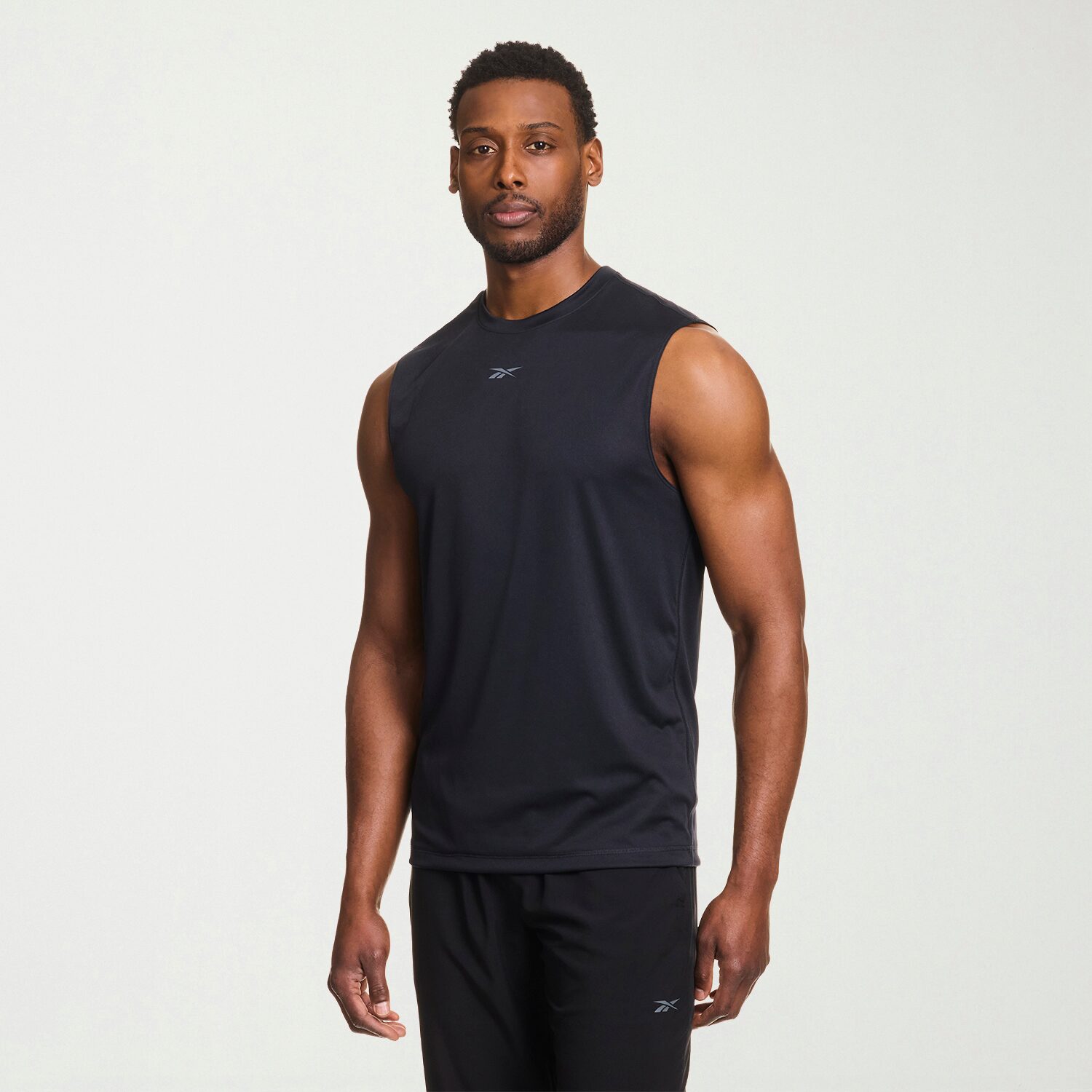 Reebok Mens Crew Neck Sleeveless Active T-Shirt
