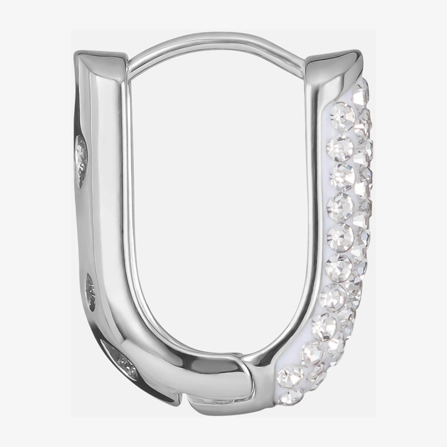 Sparkle Allure Womens Crystal 20mm Hoop Earrings