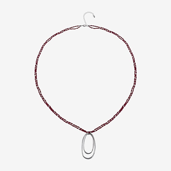 Mixit Womens 34 Inch Beaded Necklace