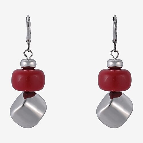 Mixit Womens Drop Earrings In Red