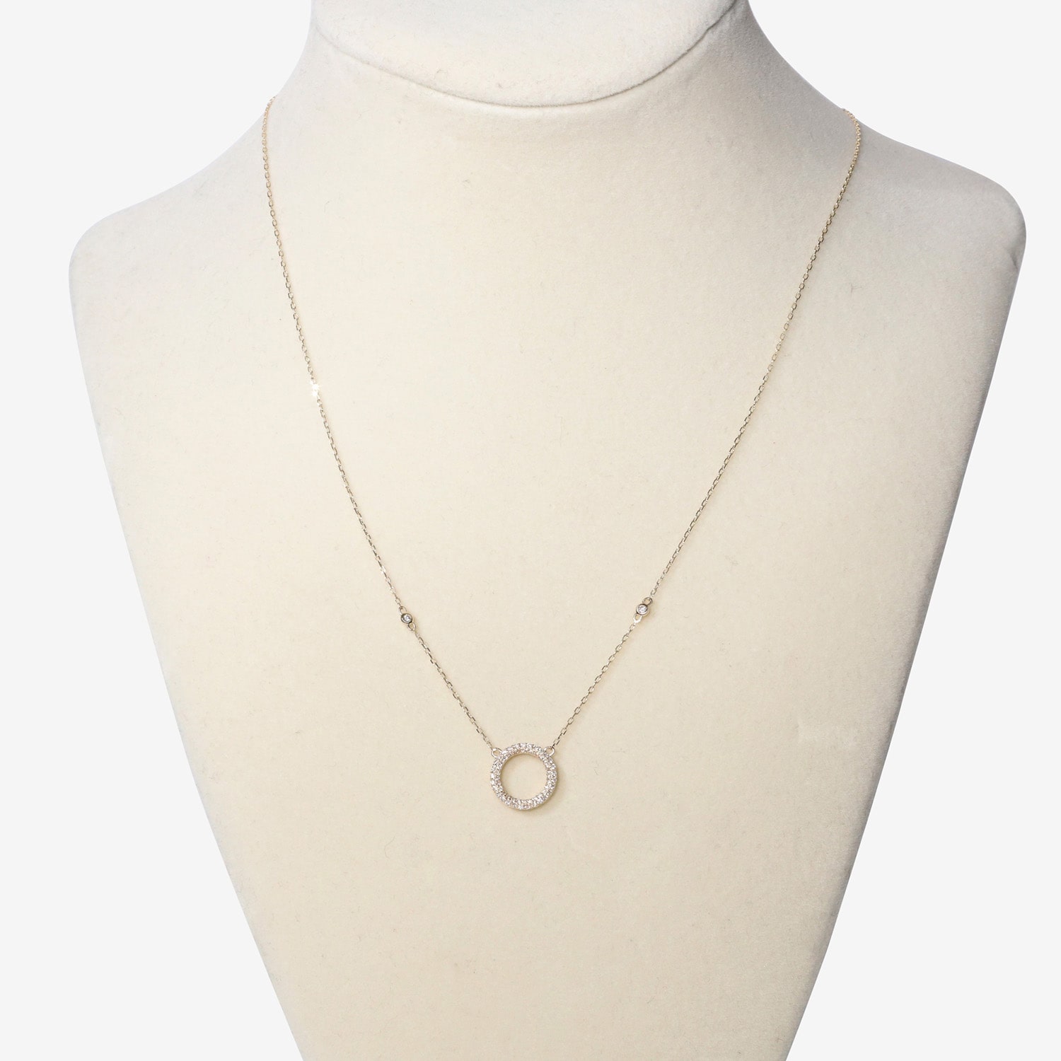 Limited Quantities! Womens 1/5 CT. Natural White Diamond 14K Gold Round 18 Inch Pendant Necklace