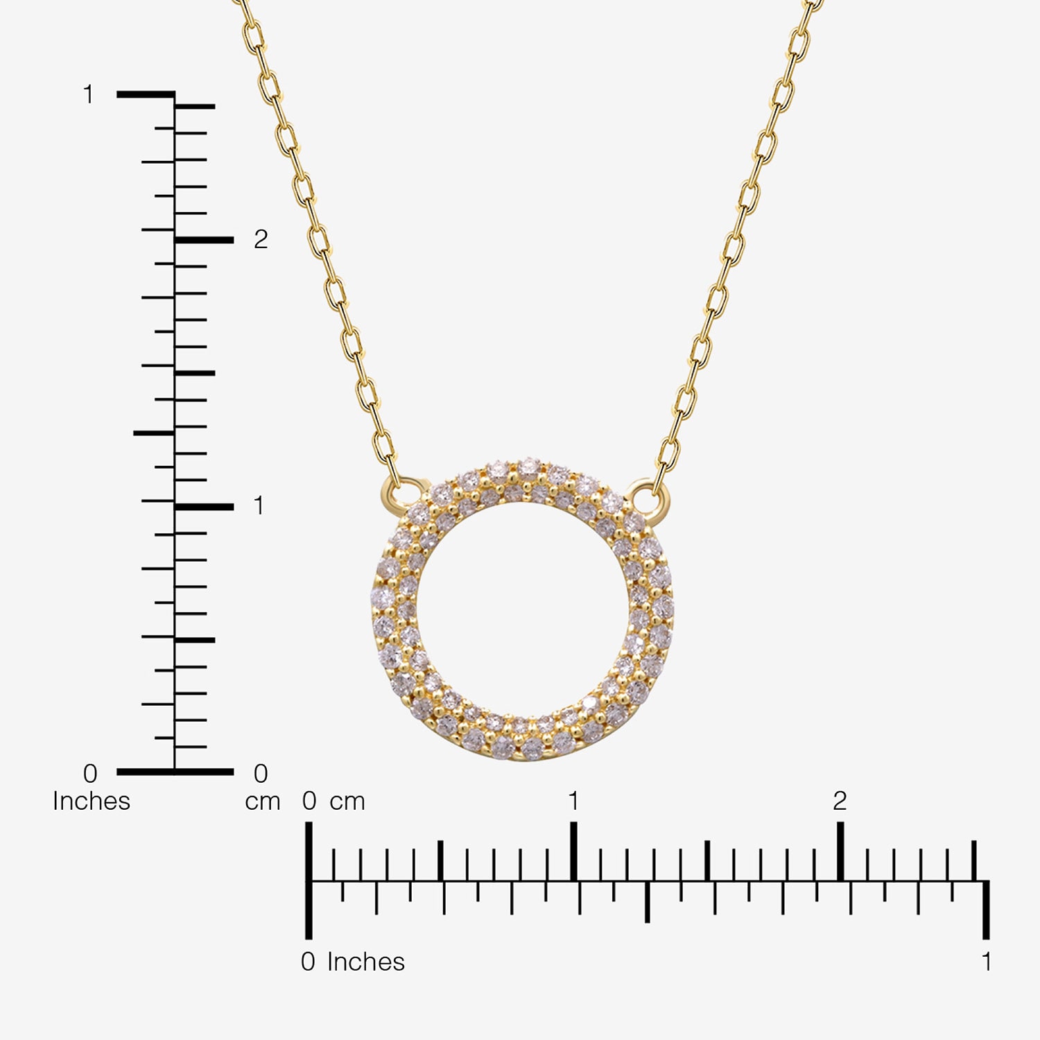 Limited Quantities! Womens 1/5 CT. Natural White Diamond 14K Gold Round 18 Inch Pendant Necklace