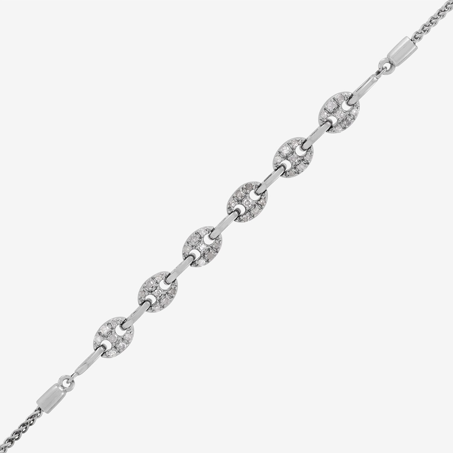 Limited Quantities! Womens 1/4 CT. T.W. Natural White Diamond Sterling Silver Bolo Bracelet