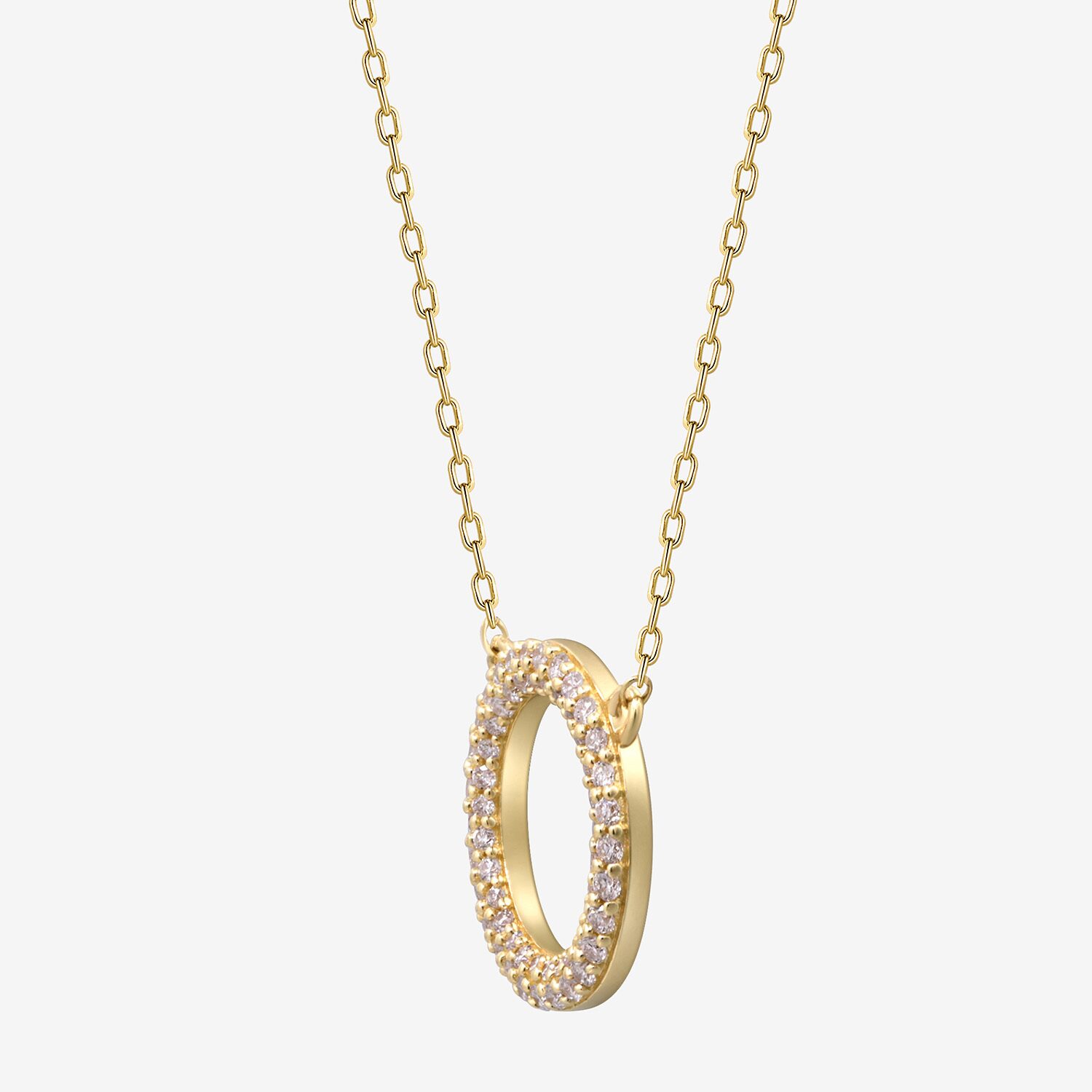 Limited Quantities! Womens 1/5 CT. Natural White Diamond 14K Gold Round 18 Inch Pendant Necklace
