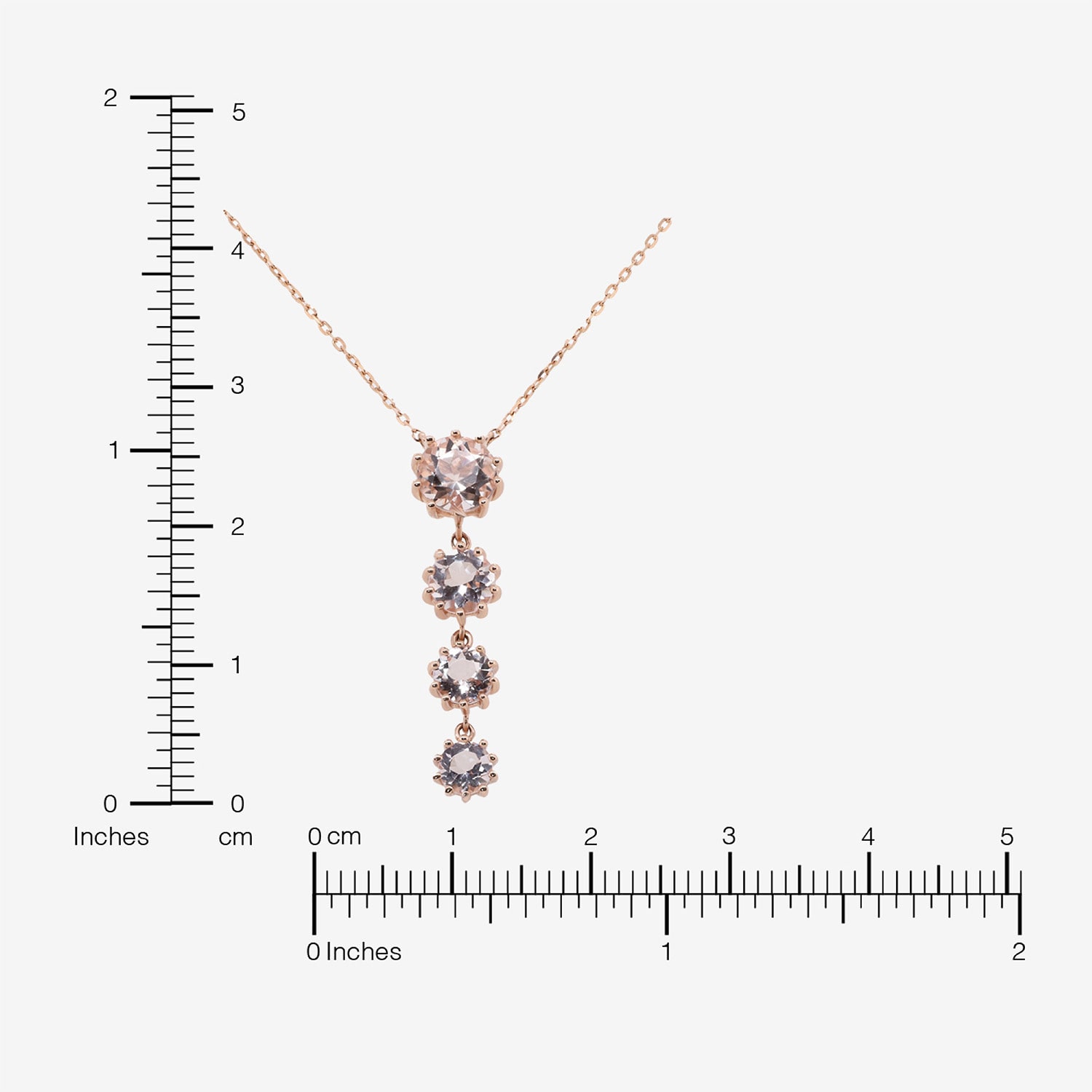 Limited Quantities! Womens Genuine Pink Morganite 10K Gold 18 Inch Pendant Necklace