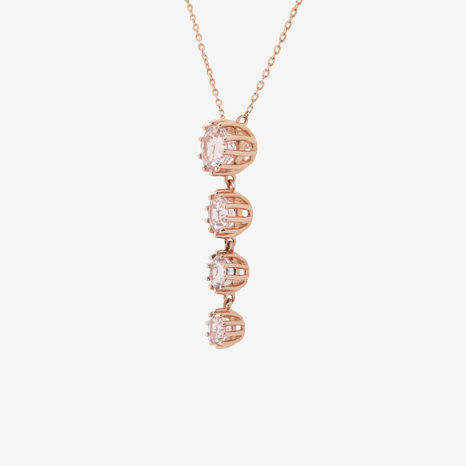Limited Quantities! Womens Genuine Pink Morganite 10K Gold 18 Inch Pendant Necklace