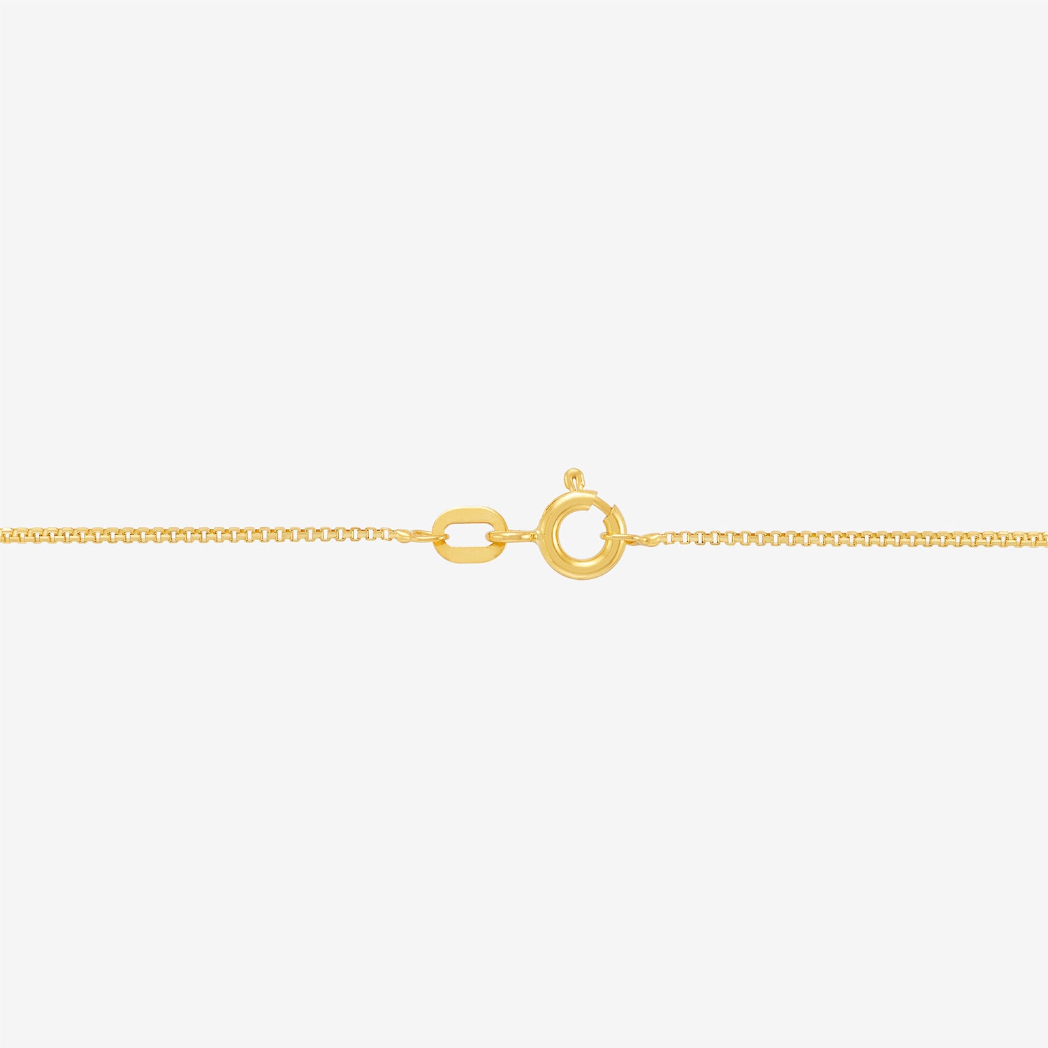 Made in Italy Womens 10K Gold 18 Inch Box Chain Necklace
