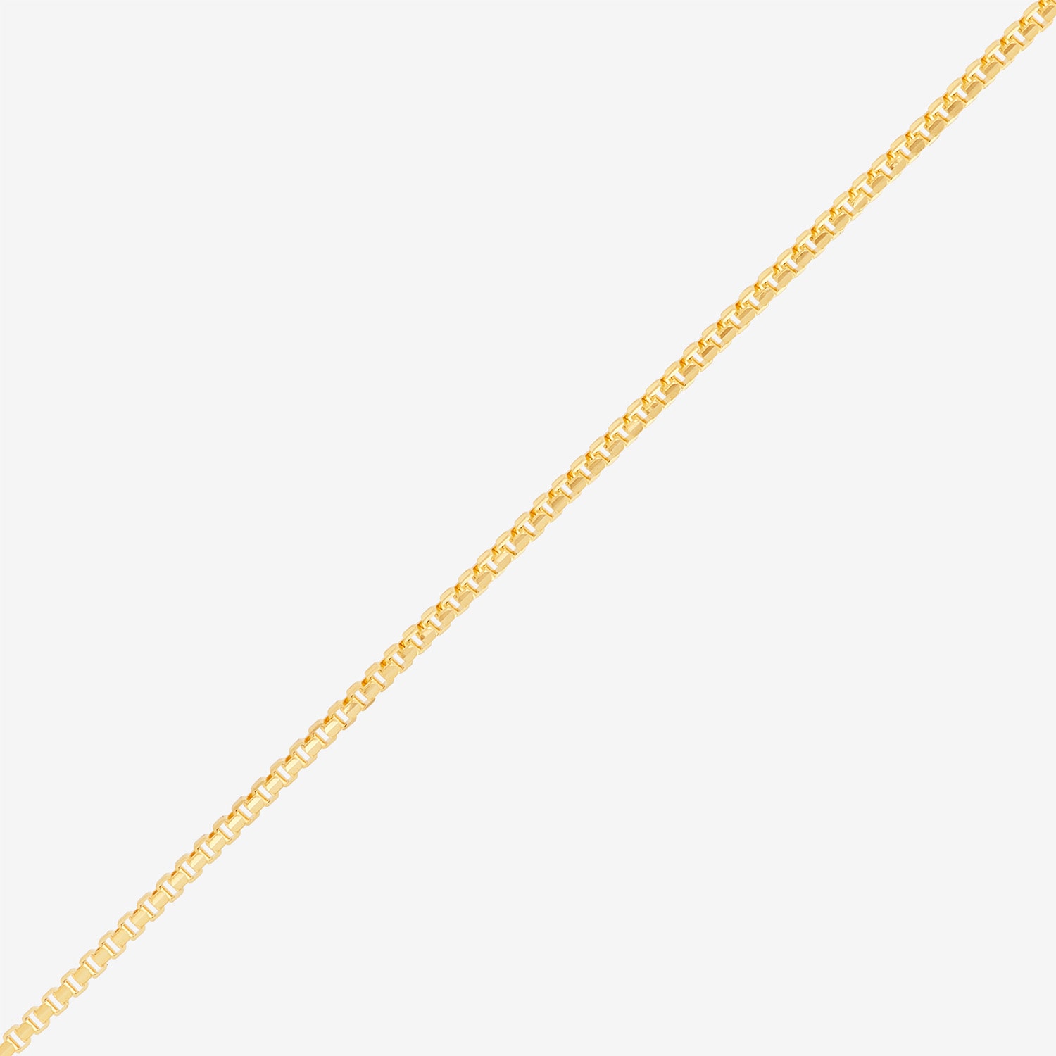 Made in Italy Womens 10K Gold 18 Inch Box Chain Necklace