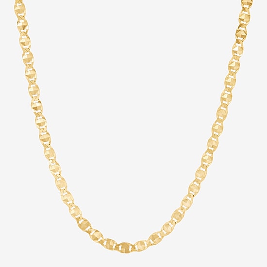 Made in Italy Womens 10K Gold 18 Inch Chain Necklace