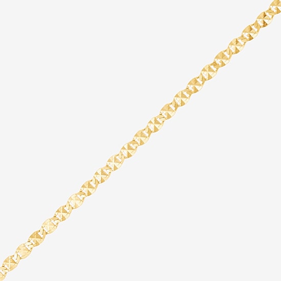 Made in Italy Womens 10K Gold 18 Inch Chain Necklace