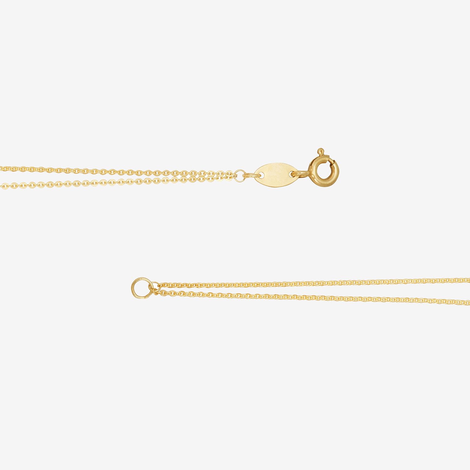 Bonded Brilliance Cross Womens 14K Gold Bonded With Sterling Silver 7.25 Inch Solid Cable Cross Chain Bracelet