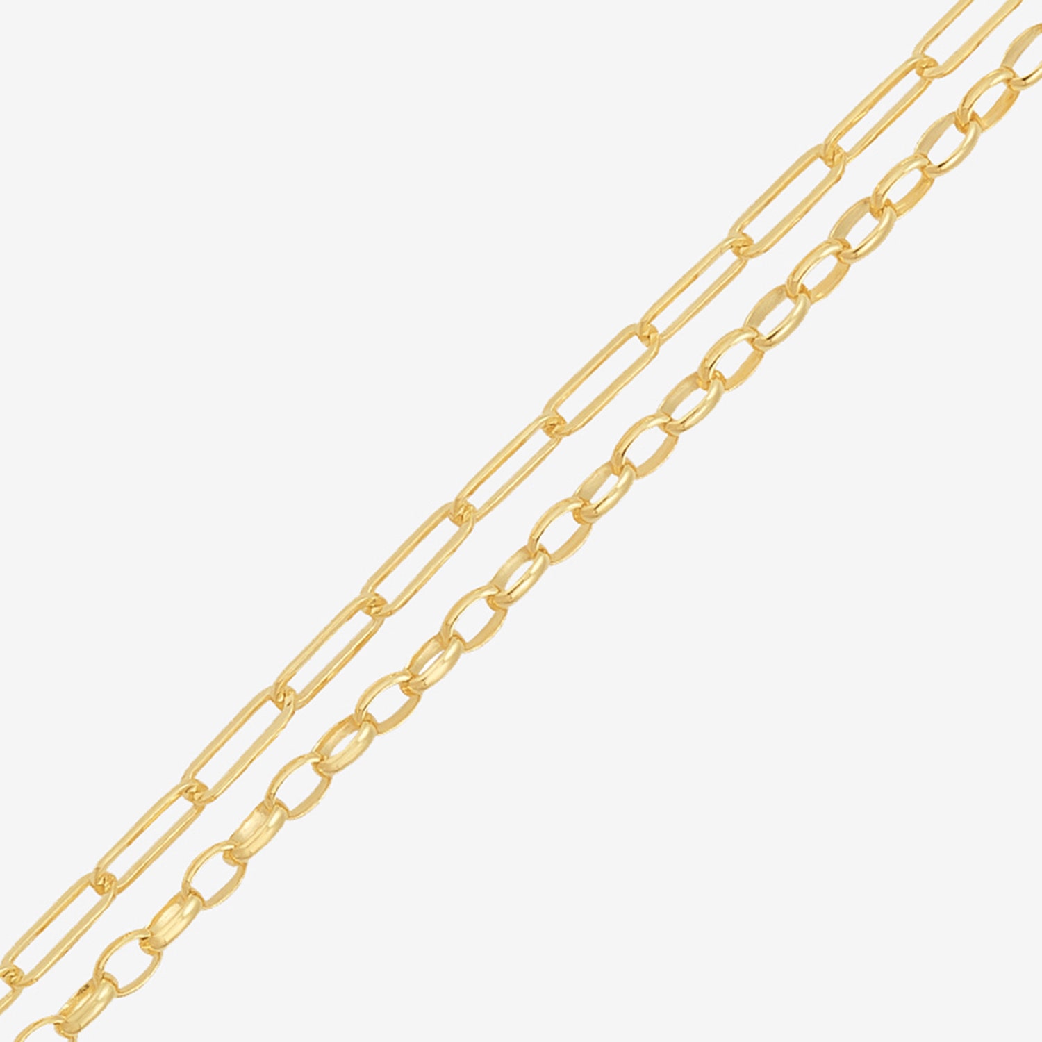 Bonded Brilliance Womens 14K Gold Bonded With Sterling Silver 7.25 Inch Solid Chain Bracelet