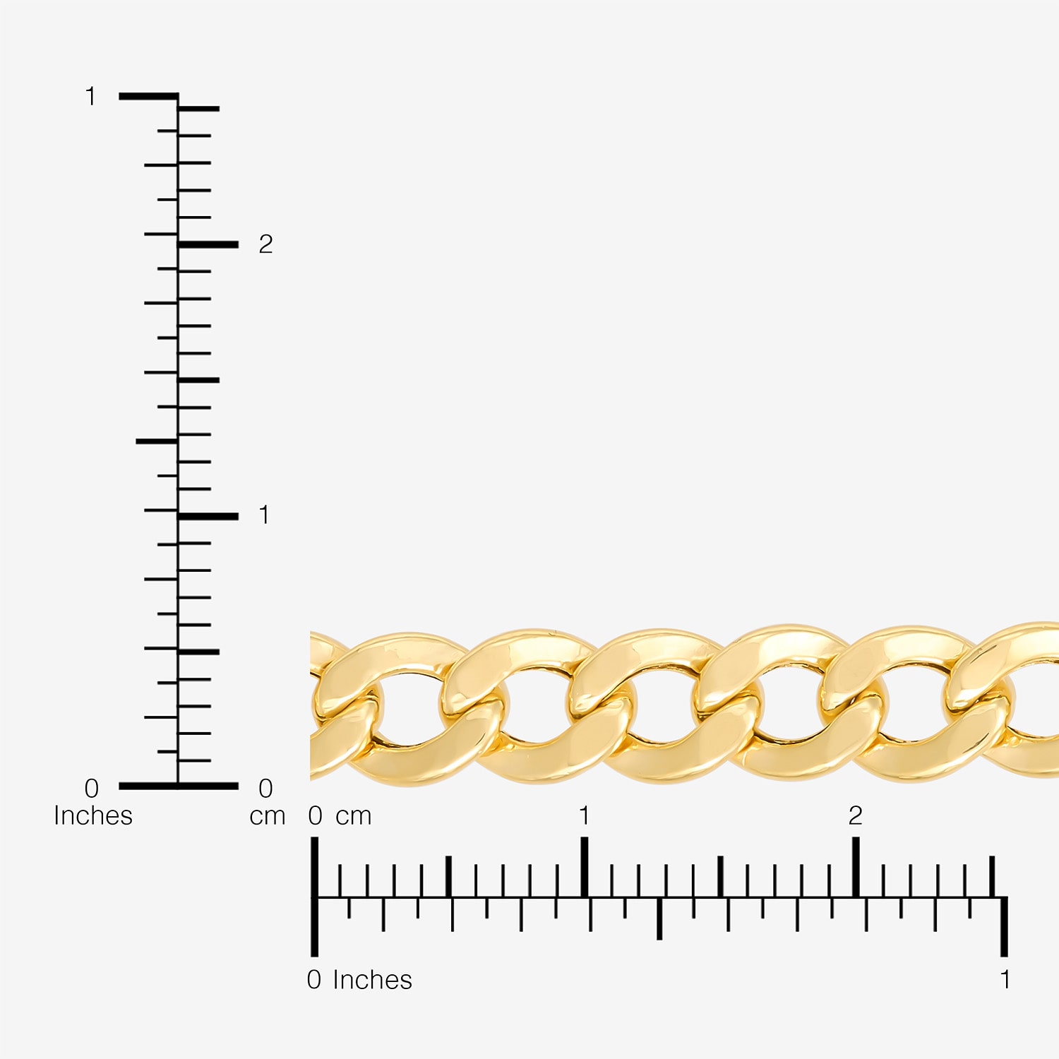Bonded Brilliance Unisex Adult 14K Gold Bonded With Sterling Silver 8 1/2 Inch Hollow Cuban Chain Bracelet