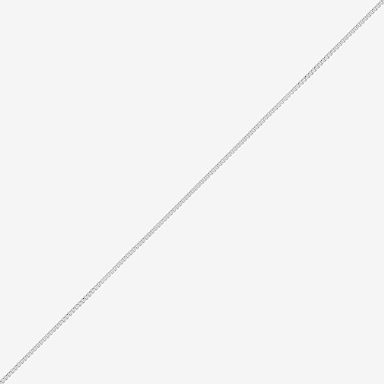 Womens Sterling Silver 18 Inch Box Chain Necklace