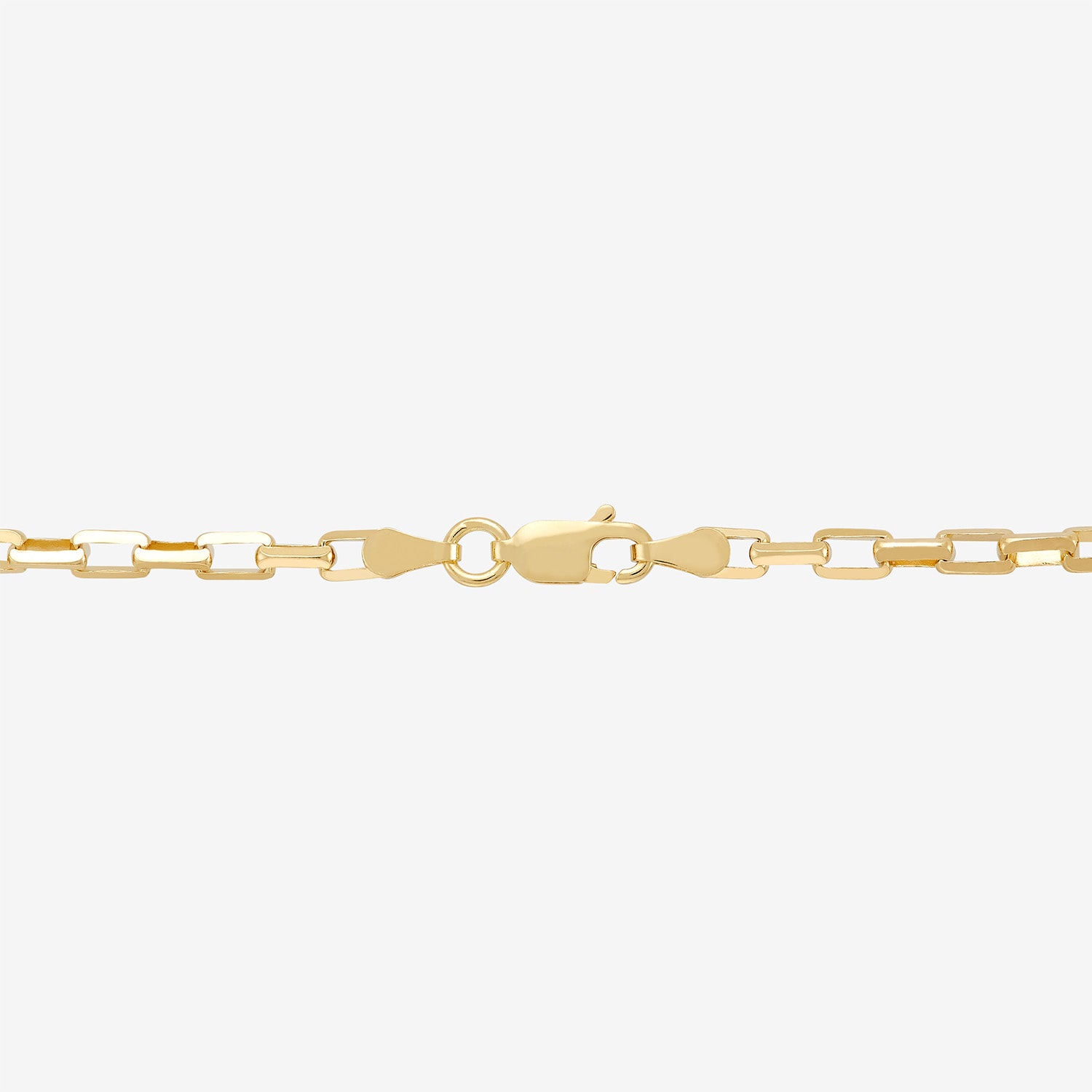 Made in Italy Womens 14K Gold Over Silver Inch Cable Chain Necklace