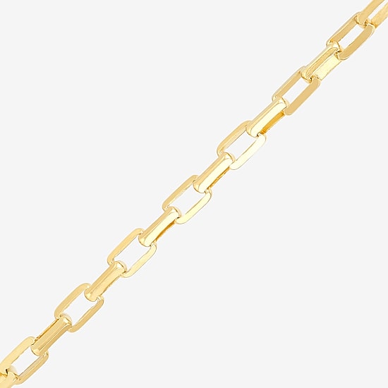 Made in Italy Womens 24K Gold Over Silver 22 Inch Cable Chain Necklace