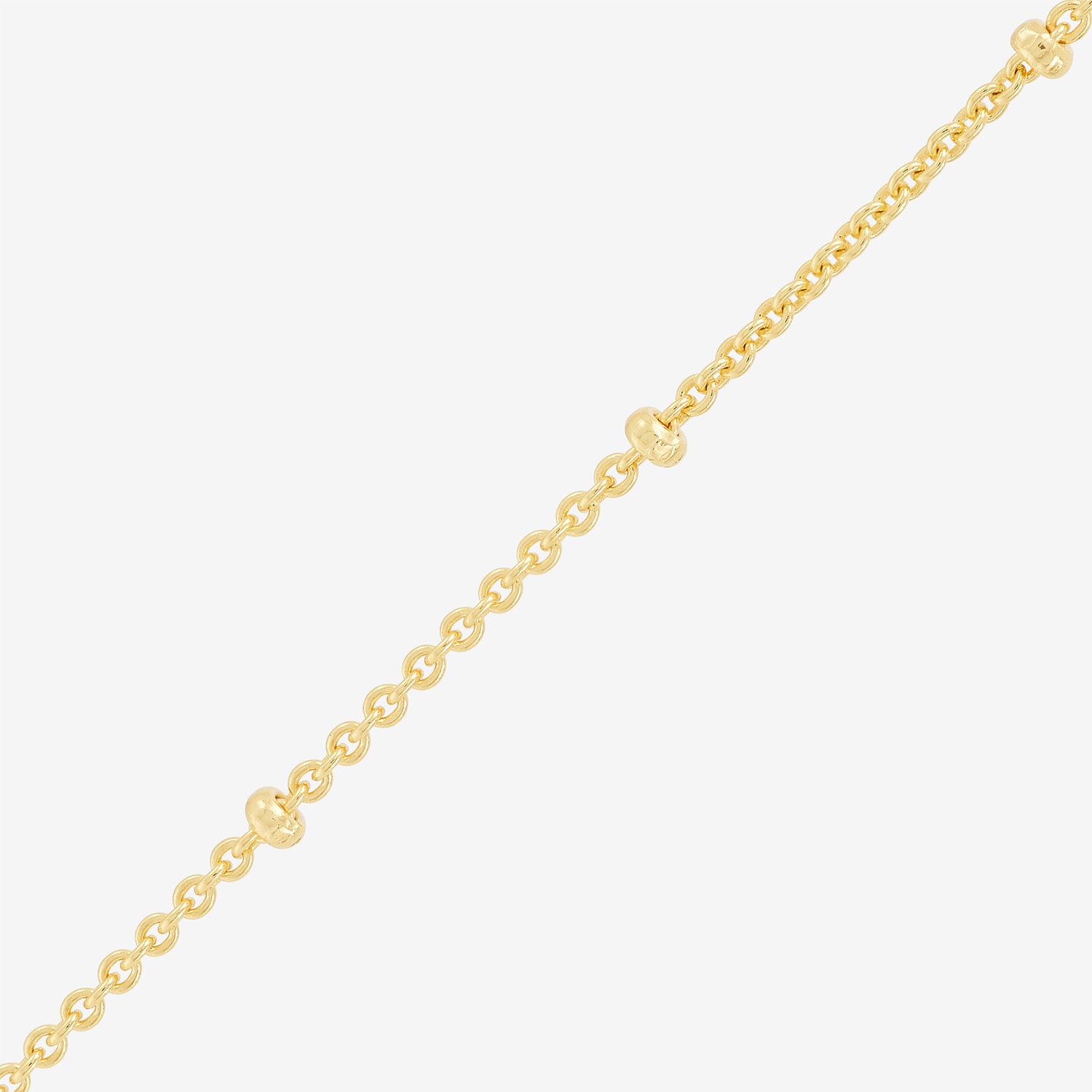 Made in Italy Womens 18K Gold Over Silver Inch Rolo Chain Necklace