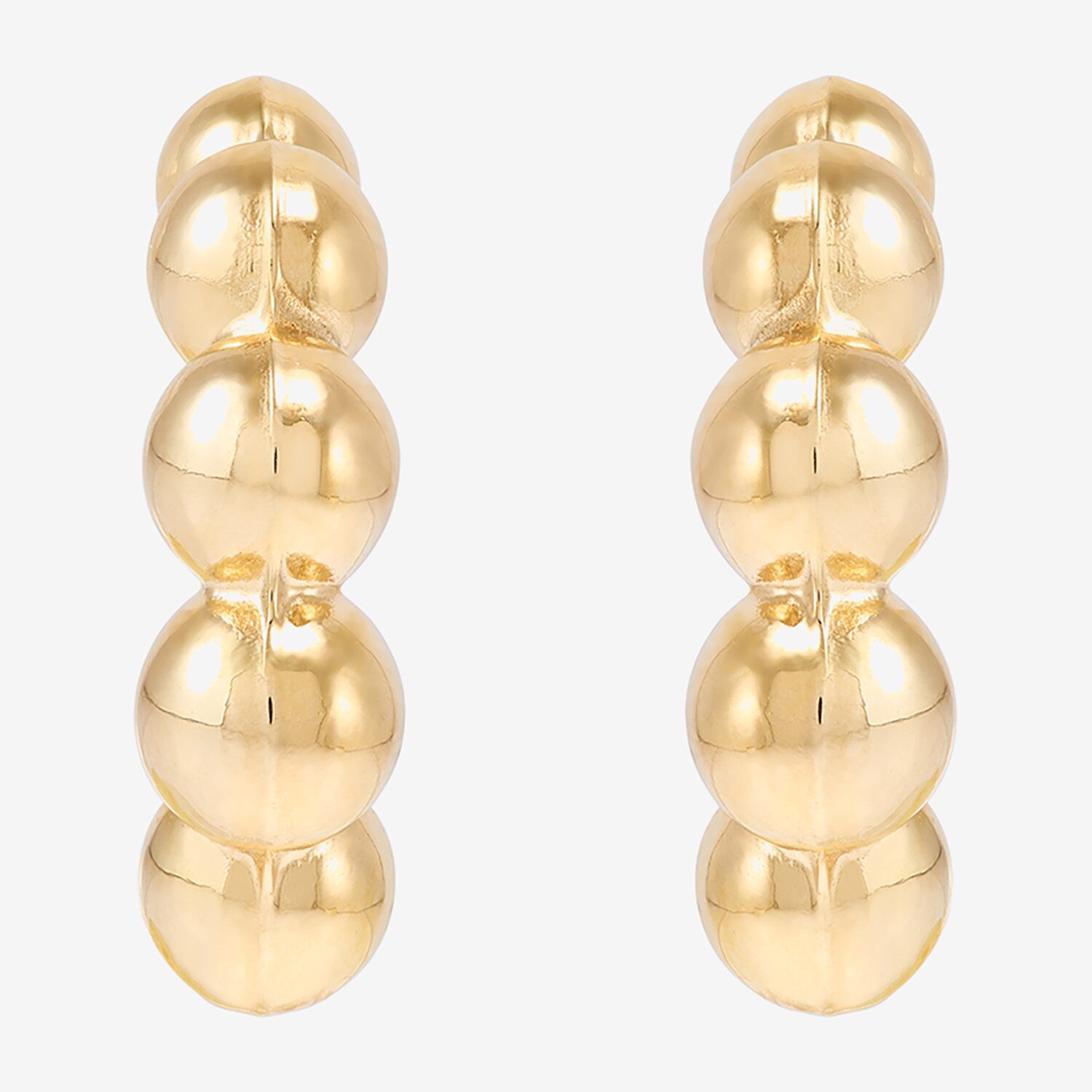 Limited Quantities! Womens 10K Gold 19.9mm Hoop Earrings