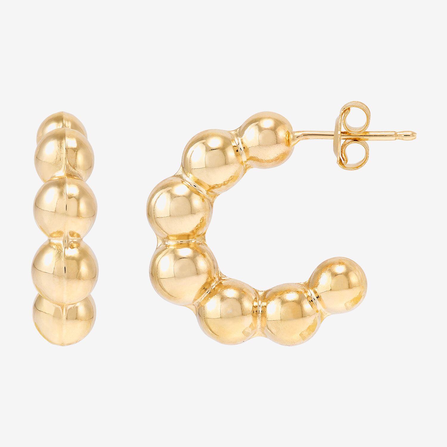 Limited Quantities! Womens 10K Gold 19.9mm Hoop Earrings