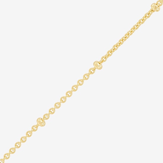 Womens 18K Gold Over Silver 24 Inch Rolo Chain Necklace