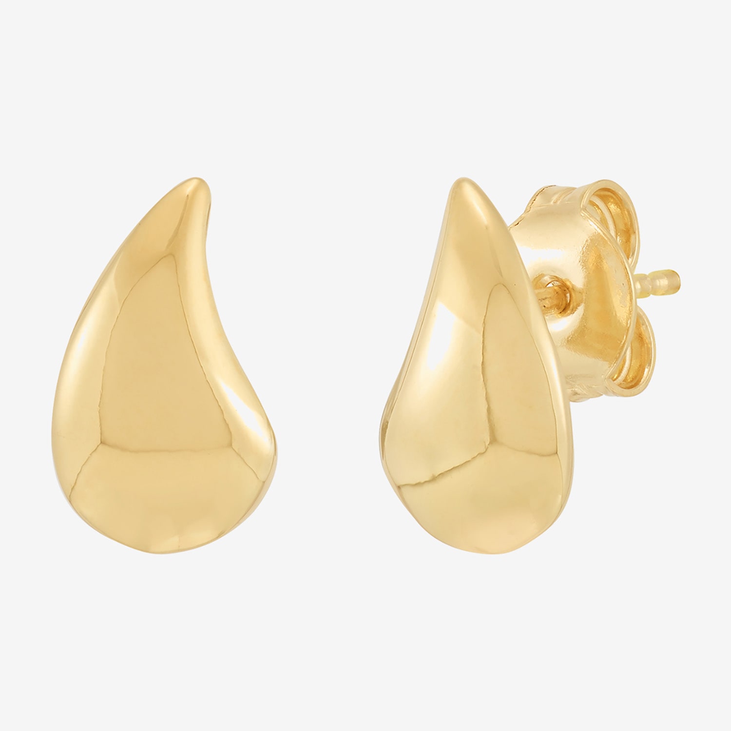 Limited Quantities! 18K Gold Over Silver 11mm Stud Earrings