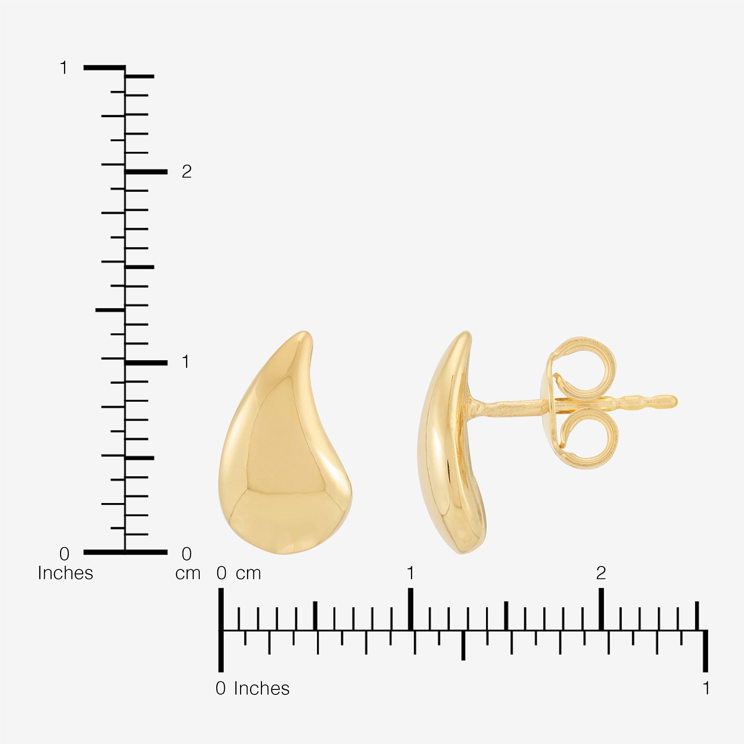 Limited Quantities! 18K Gold Over Silver 11mm Stud Earrings