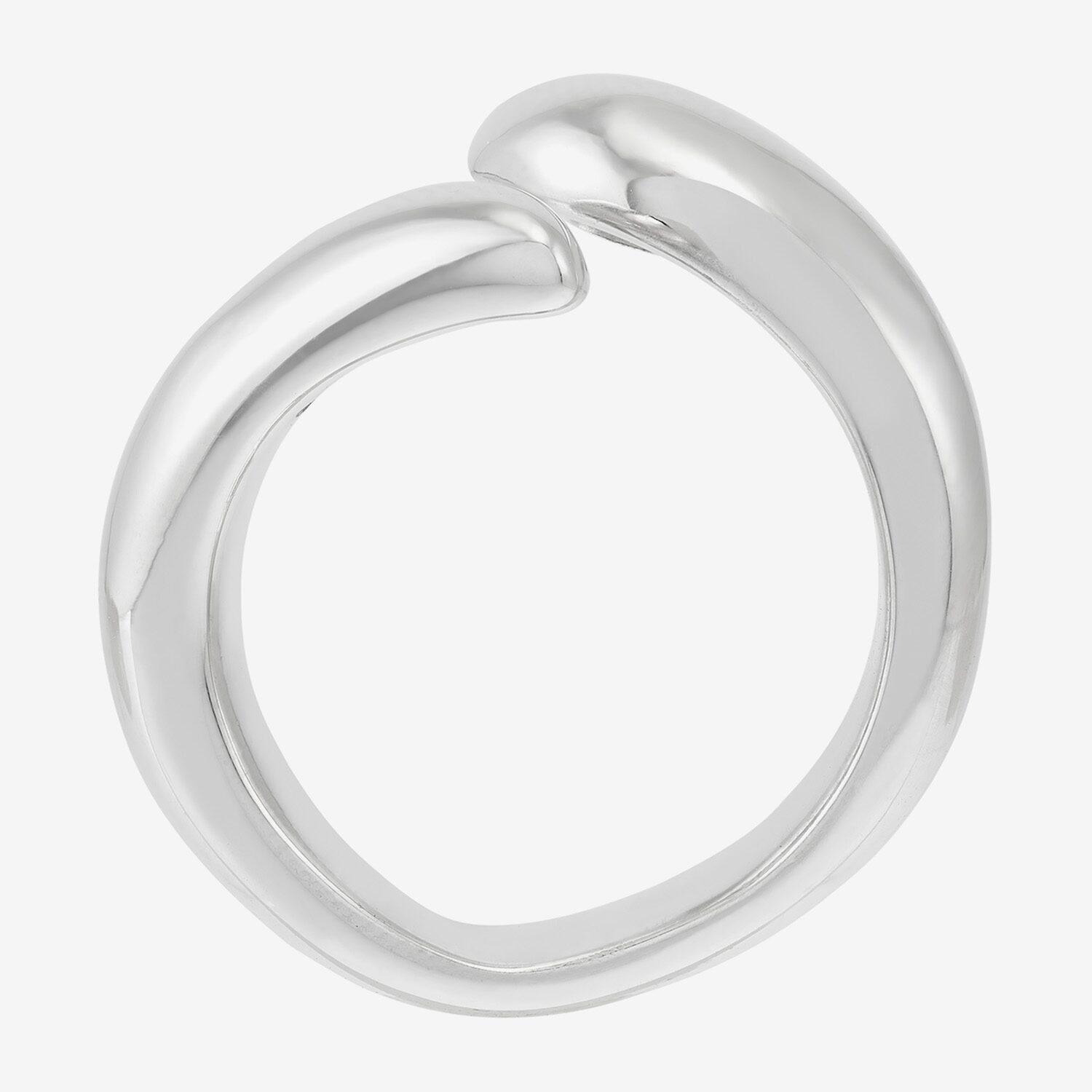 Limited Quantities! Womens 16MM Sterling Silver Bypass  Band
