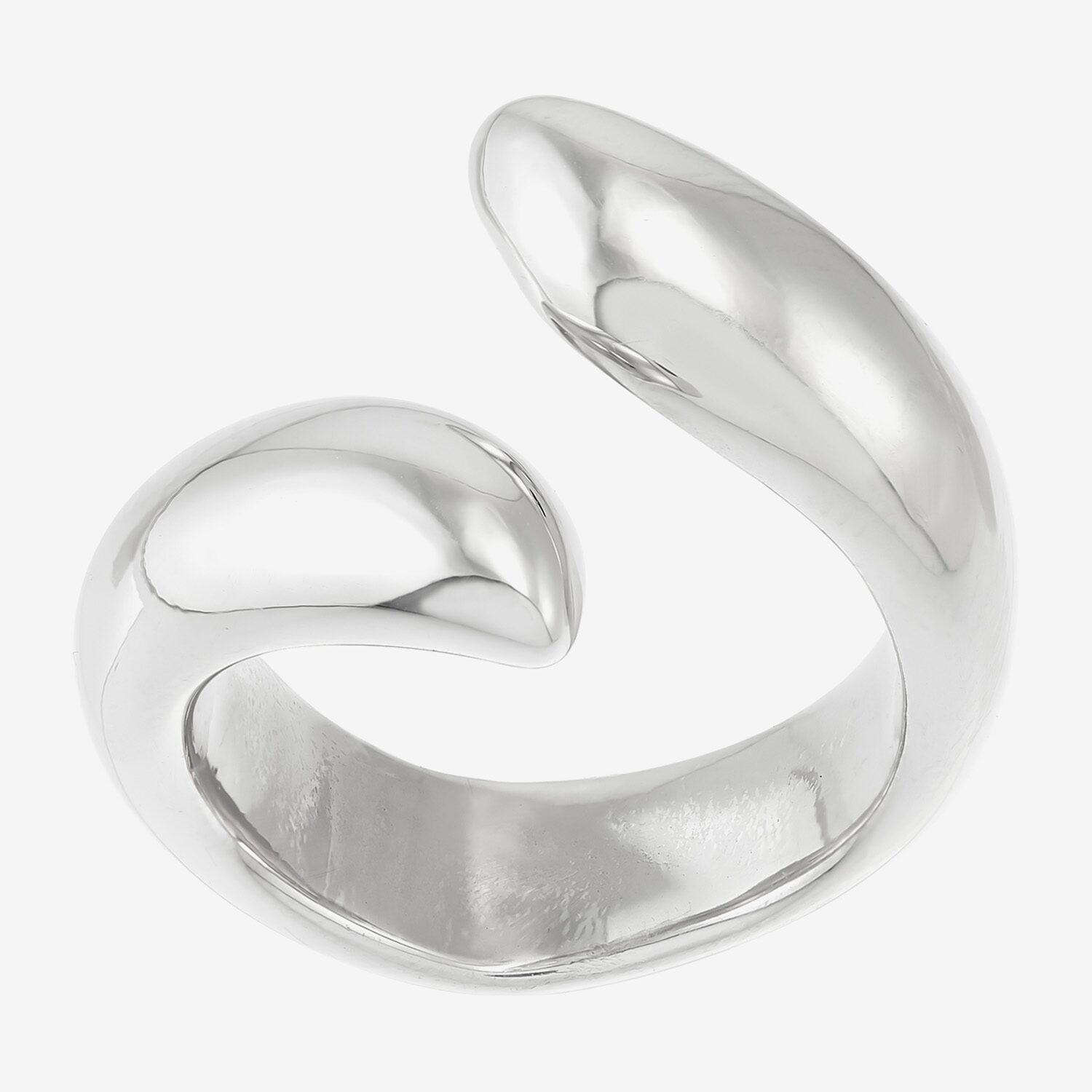 Limited Quantities! Womens 16MM Sterling Silver Bypass  Band