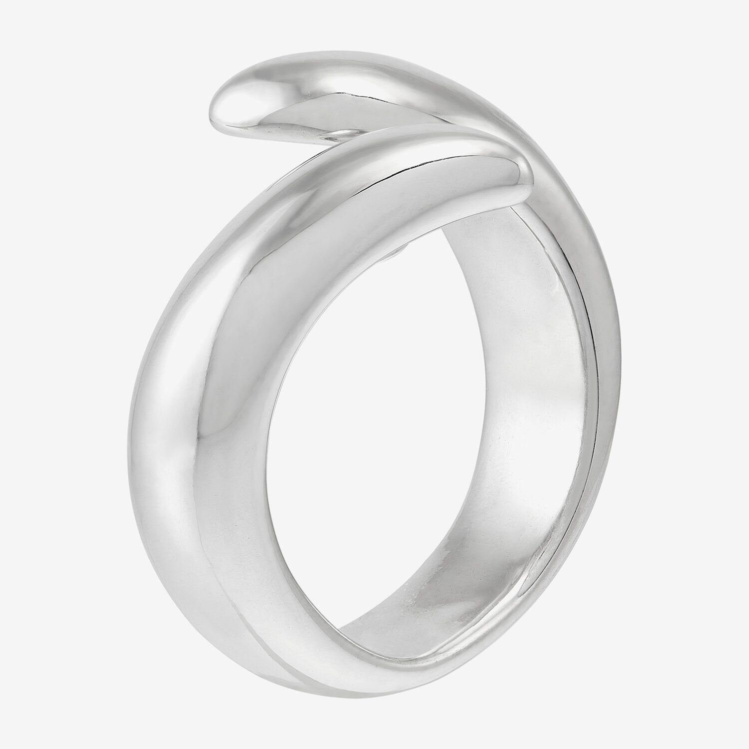 Limited Quantities! Womens 16MM Sterling Silver Bypass  Band