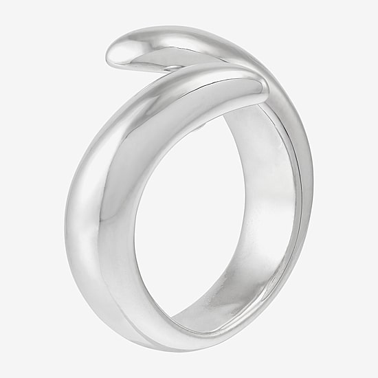 Limited Quantities! Womens 16MM Sterling Silver Bypass  Band