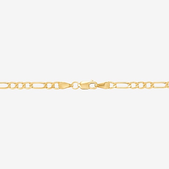 Limited Quantities! Womens 10K Gold 18 Inch Figaro Chain Necklace