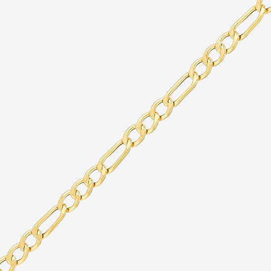 Limited Quantities! Womens 10K Gold 18 Inch Figaro Chain Necklace