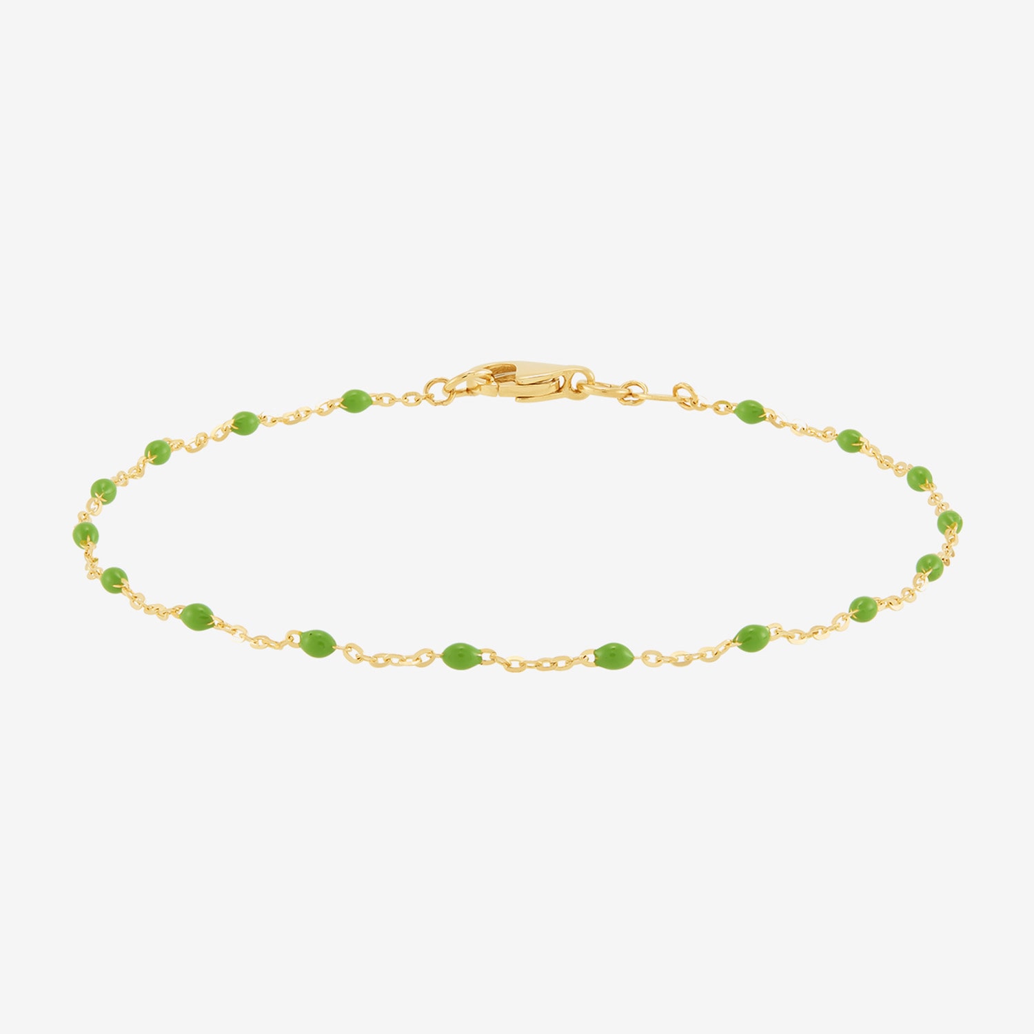 Limited Quantities! Womens 14K Gold Beaded Bracelet