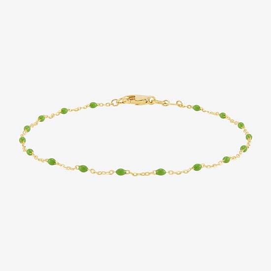Limited Quantities! Womens 14K Gold Beaded Bracelet