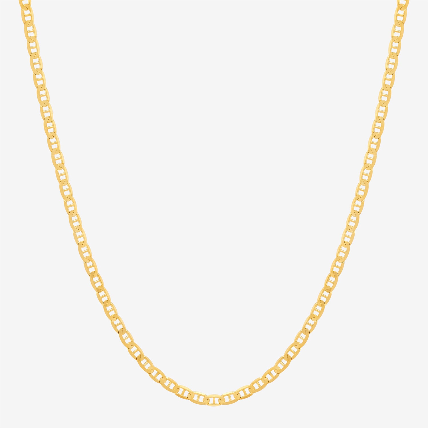 Limited Quantities! Womens 14K Gold 22 Inch Mariner Chain Necklace