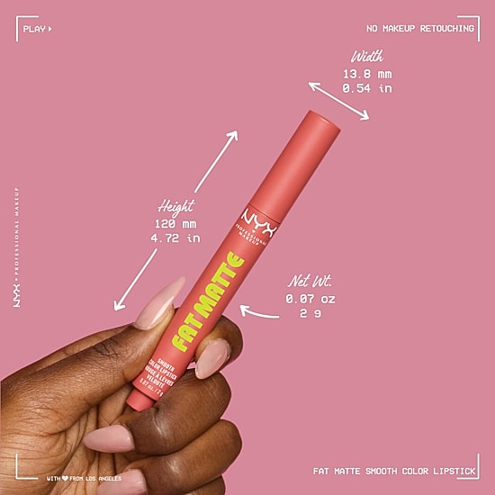 NYX Professional Makeup Fat Matte Smooth Color Lipstick