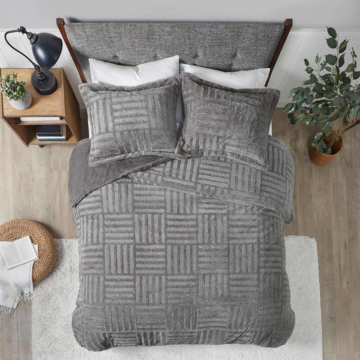 True North By Sleep Philosophy Polar Fur Mini Midweight Down Alternative Comforter Set