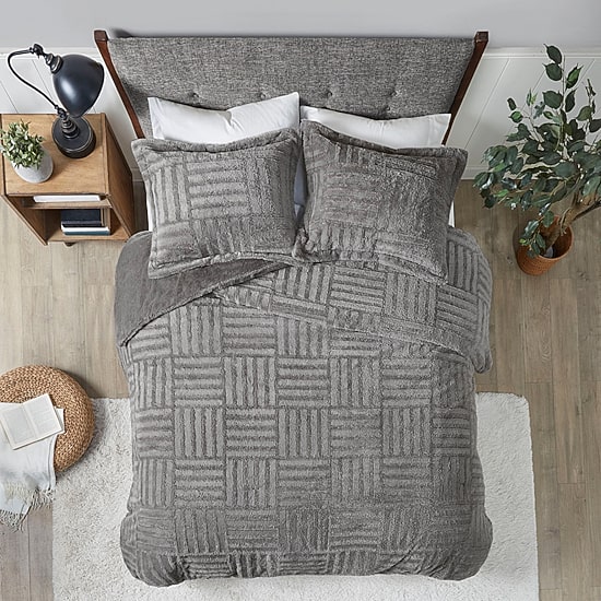 True North By Sleep Philosophy Polar Fur Mini Midweight Down Alternative Comforter Set