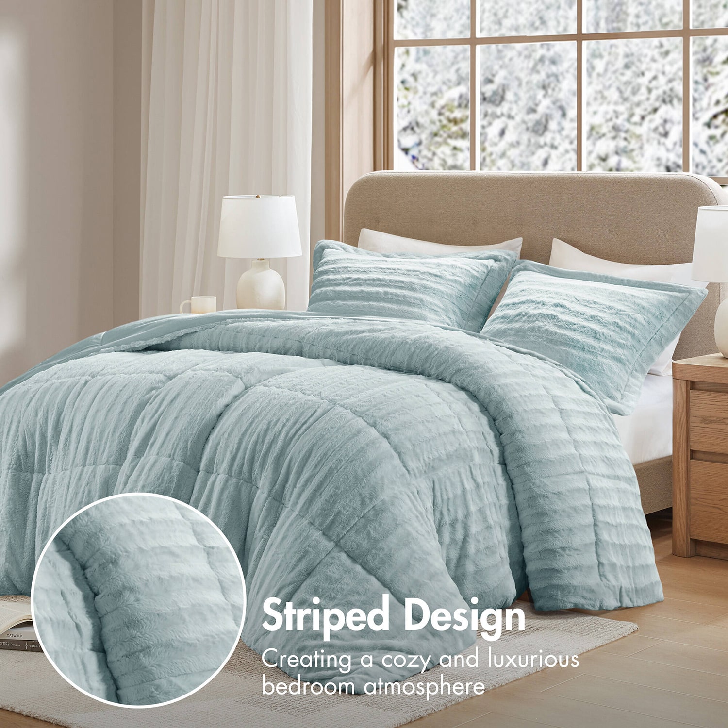 Madison Park York Mini 3-pc. Midweight Comforter Set