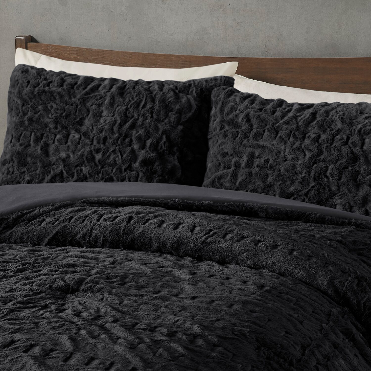 Madison Park Dakota Faux Fur 3-pc. Extra Weight Comforter Set