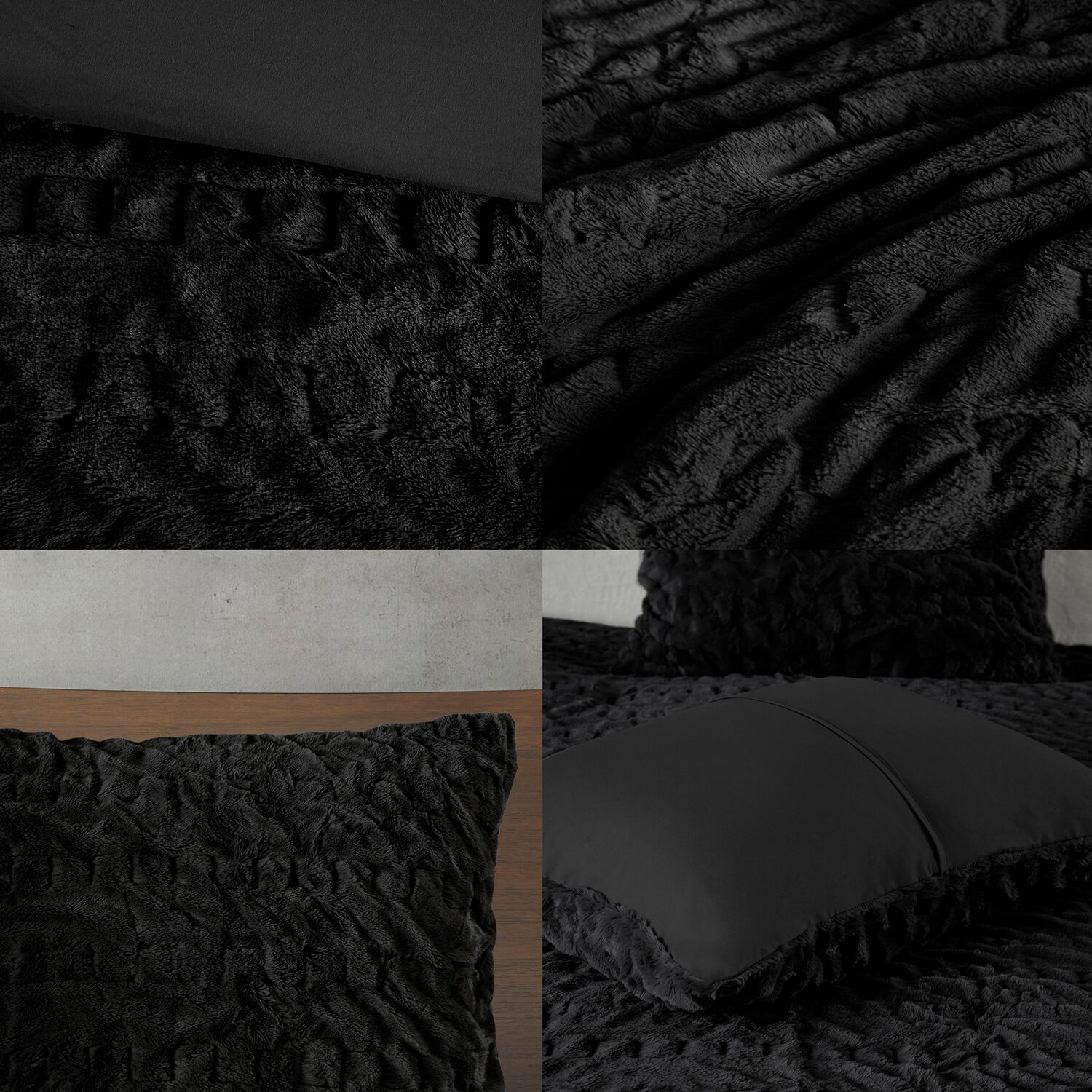 Madison Park Dakota Faux Fur 3-pc. Extra Weight Comforter Set