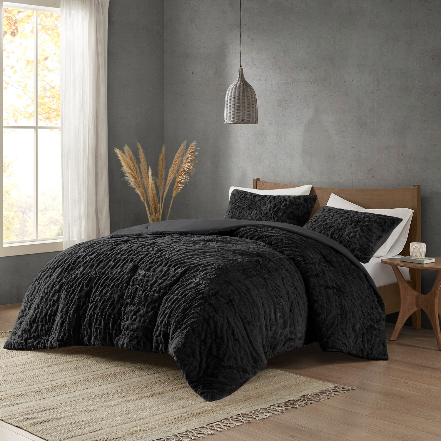 Madison Park Dakota Faux Fur 3-pc. Extra Weight Comforter Set