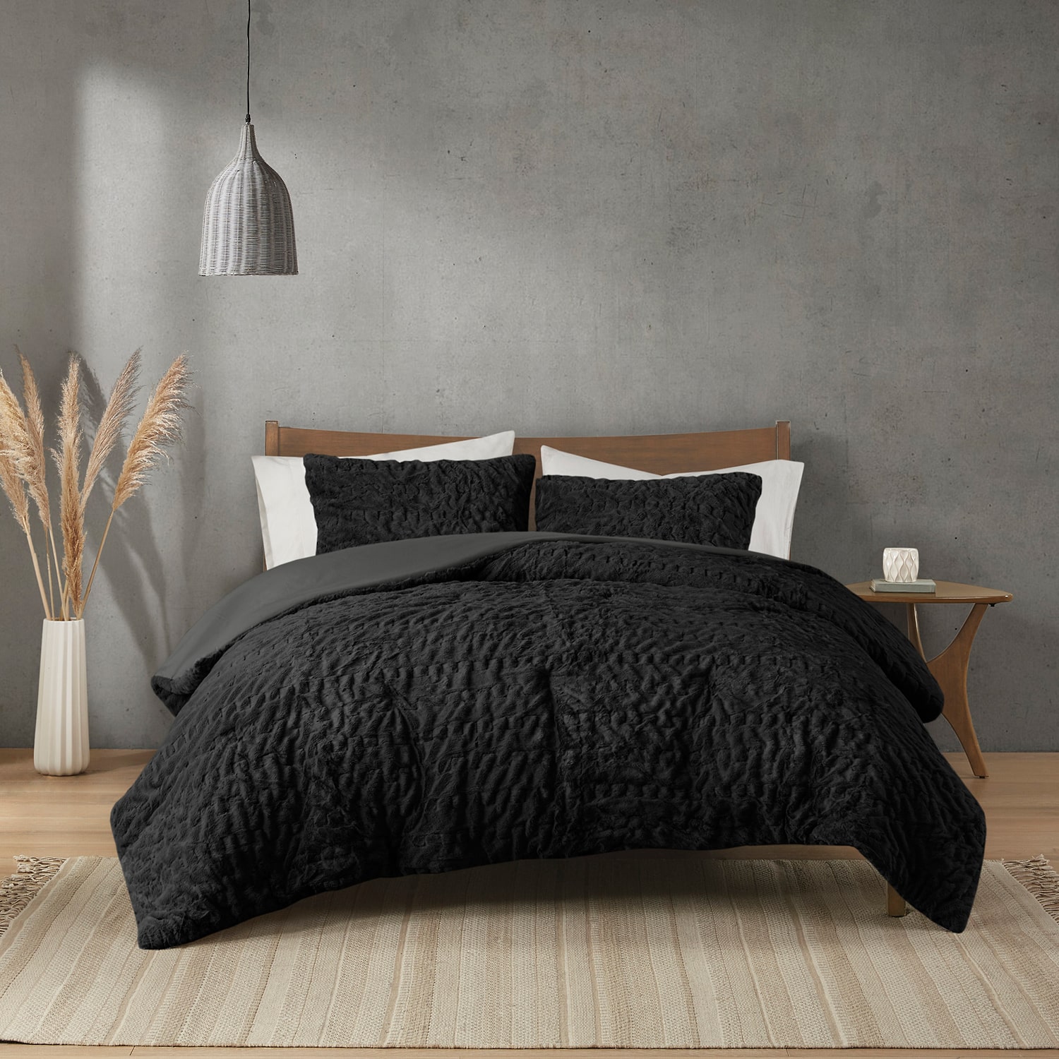 Madison Park Dakota Faux Fur 3-pc. Extra Weight Comforter Set