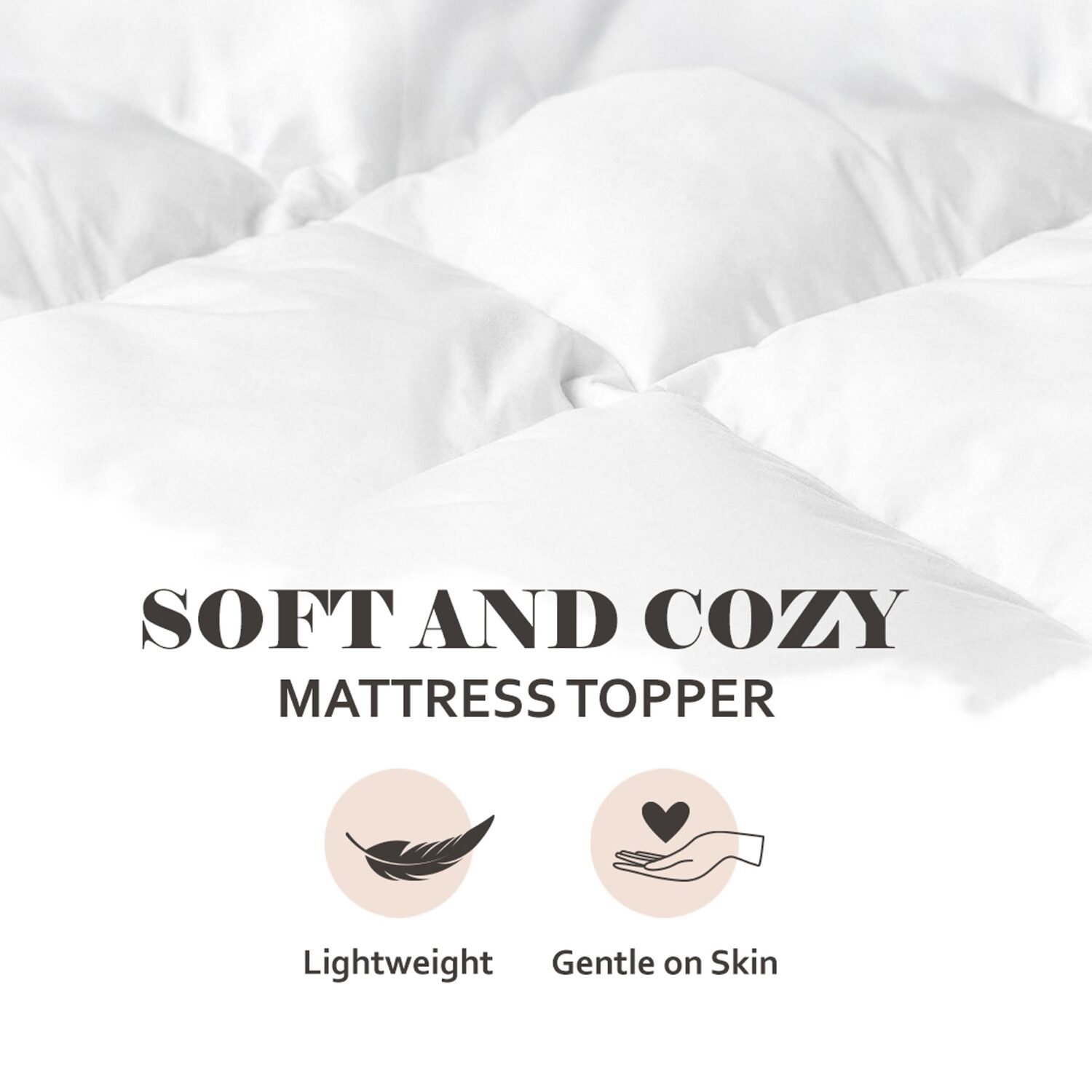 SUPERIOR® Quality 2" All Seasons Hypoallergenic  Down Alternative Mattress Pad